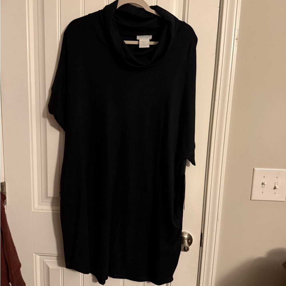 Softies Dream Black Cowl Neck Lounger